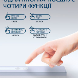 Набір Плед вовняний П7 біл-черв-чорний 140×200 см + Ліхтар-лампа LED 21см з датчиком руху Love You