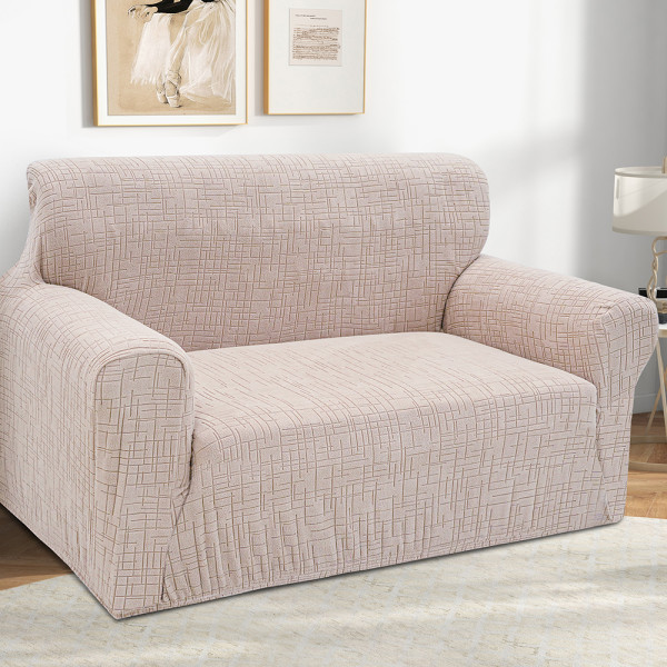 Чохол на диван 2-місний New Corn Fleece светло-сірий Love You