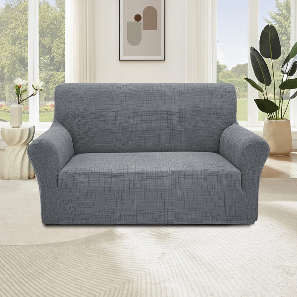 Чохол на диван 2-місний New Corn Fleece сірий Love You