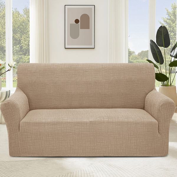 Чохол на диван 3-місний New Corn Fleece бежевий Love You