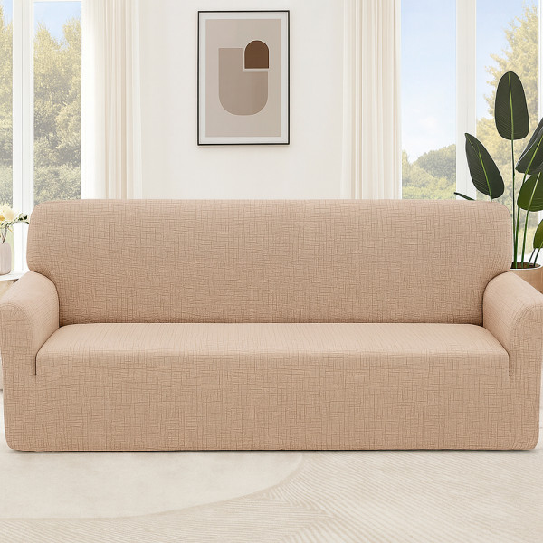 Чохол на диван 4-місний New Corn Fleece бежевий Love You