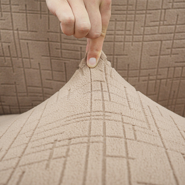 Чохол на диван 4-місний New Corn Fleece бежевий Love You