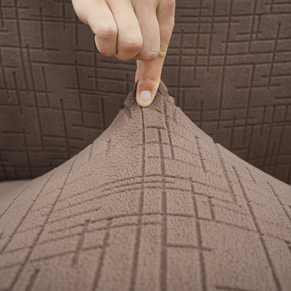 Чохол на диван 4-місний New Corn Fleece корчневий Love You