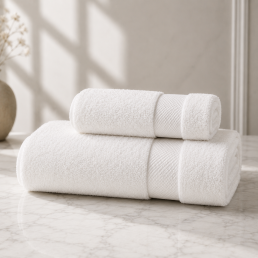 Набір білих махрових рушників LoveYouHome Hotel Collection, 50×80 + 75×150 см