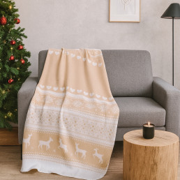 Теплий набір LoveYouHome: флісовий плед 150×200 см + термокухоль BOLLIRE 0,36 л Love You