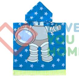 Дитячий рушник з капюшоном Космонавт HomeBrand