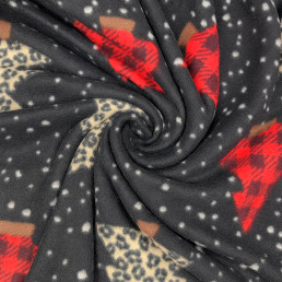 Плед легкий флісовий Святкові ялинки 150x200 см Love You