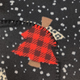 Плед легкий флісовий Святкові ялинки 150x200 см Love You