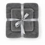 Набір рушників 2 шт 35x75 см+70x140 см темно сірий LoveYouHome