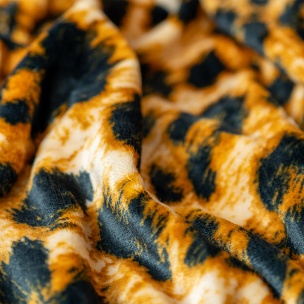 Плед флісовий Дикий Леопард Love You