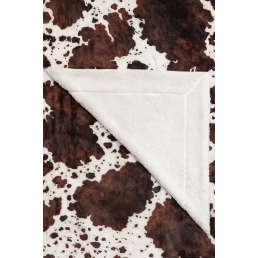 Плед флісовий Sherpa Корівка двосторонній Love You