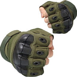Перчатки тактические короткопалые с защитой костяшек Зевс UAD Олива