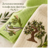 Набір вафельних рушників 2 шт 40x60 см Олива білий/салат LoveYouHome