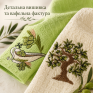 Набір вафельних рушників 2 шт 40x60 см Олива білий/салат LoveYouHome