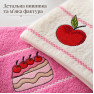 Набір кухонних рушників 2 шт 40x60 см Вишневий торт LoveYouHome