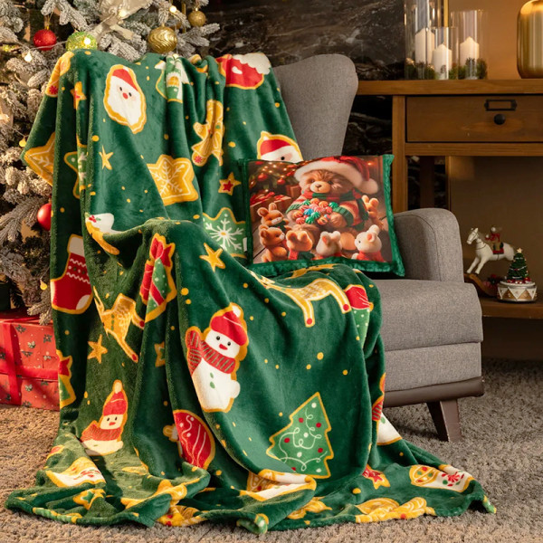 Плед фліс Зелена казка 150x200 см Love You