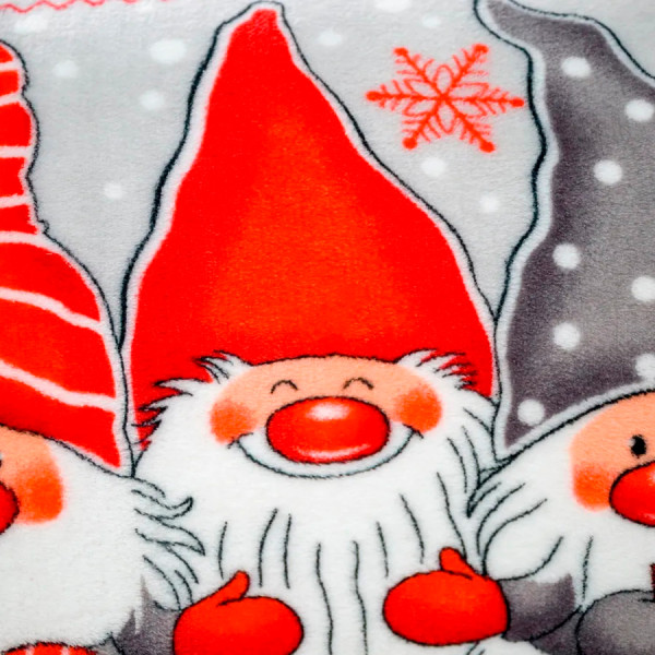 Плед фліс Новорічні гномики 150x200 см Love You