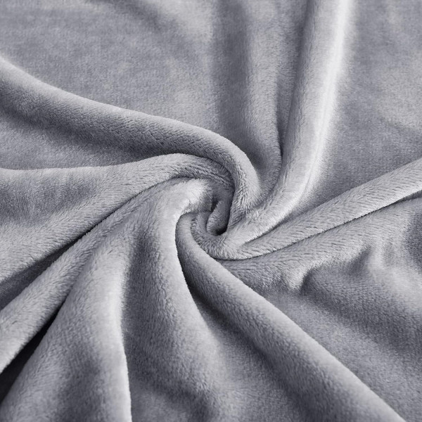 Уцінка!!! Плед флісовий сірий 200х220 Love You