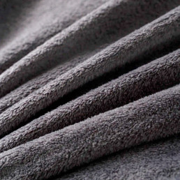 Уцінка!!! Плед фліс однотонний графіт 200х220 см Love You