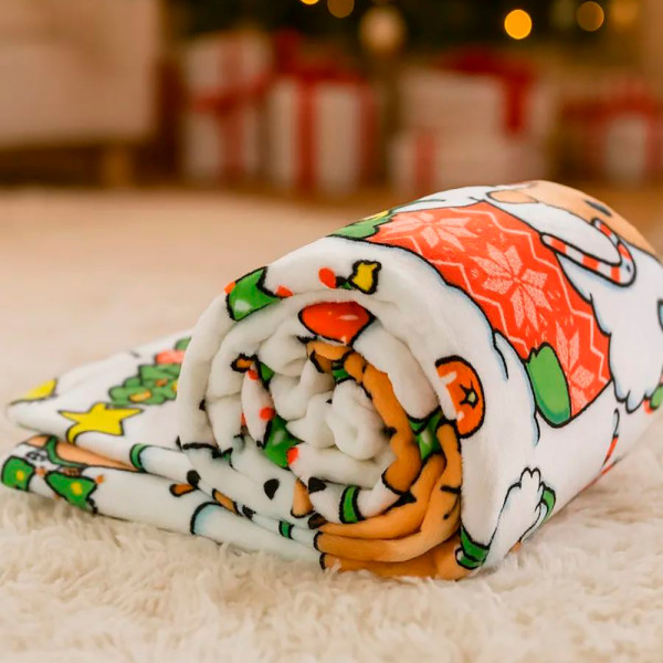 Плед фліс Капібарки і сніговики 150x200 см Love You