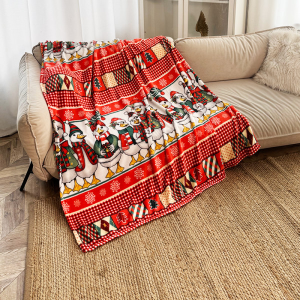 Плед фліс Святкові каченята 150x200 см Love You