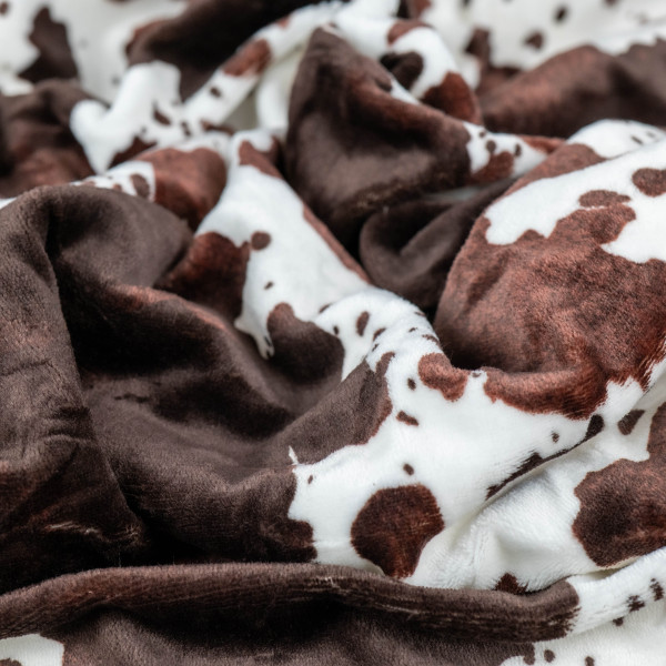 Плед флісовий Sherpa Корівка двосторонній Love You