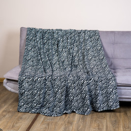 Плед флісовий Зебра Love You