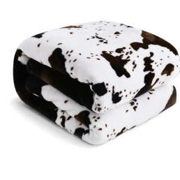 Плед флісовий Sherpa Корівка двосторонній Love You