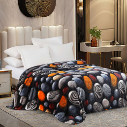 Плед фліс Магічні камені 150x200 см, 2 шт Love You