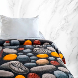 Плед фліс Магічні камені 150x200 см, 2 шт Love You