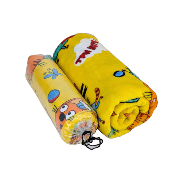 Плед фліс Веселі лисенята 150x200 см, 2 шт Love You