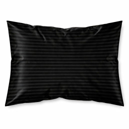 Наволочка 50×70 см мікрофібра Страйп антрацит Love You