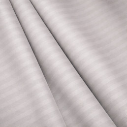 Наволочка 50×70 см мікрофібра Страйп світло-сіра Love You