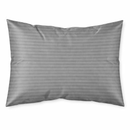 Наволочка 50×70 см мікрофібра Страйп сіра Love You