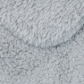 Уцінка!Плед-ковдра з шерпи та флісу світло-сірий 200х220 Love You