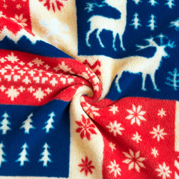 Набір із двох пледів фліс Нордична мозаїка 150x200 см Love You