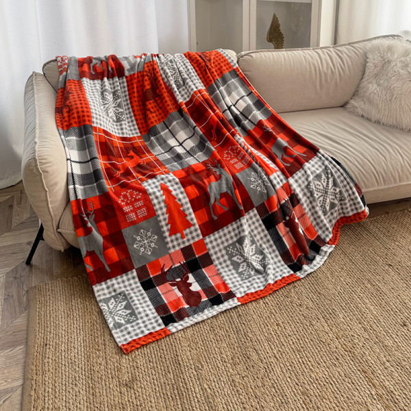 Набір із двох пледів фліс Скандинавські мотиви 150x200 см Love You