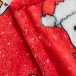 Набір із двох пледів фліс Новорічні гусенята 150x200 см Love You