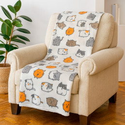 Набір із двох легких флісових пледів Веселі котики 150x200 см Love You