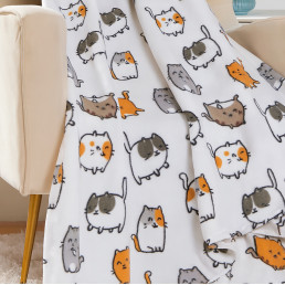 Набір із двох легких флісових пледів Веселі котики 150x200 см Love You