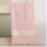 Рушник-пештемаль бавовняний для дому та відпочинку 100х180 см рожевий LoveYouHome