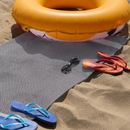 Рушник-пештемаль бавовняний для дому та відпочинку 100х180 см чорний LoveYouHome