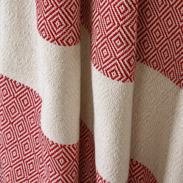 Рушник-пештемаль бавовняний для дому та відпочинку 100х180 см червоний LoveYouHome