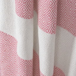 Рушник-пештемаль бавовняний для дому та відпочинку 100х180 см рожевий LoveYouHome