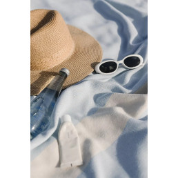 Рушник-пештемаль бавовняний для дому та відпочинку 100х180 см блакитний LoveYouHome