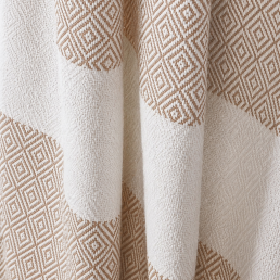 Рушник-пештемаль бавовняний для дому та відпочинку 100х180 см кавовий LoveYouHome