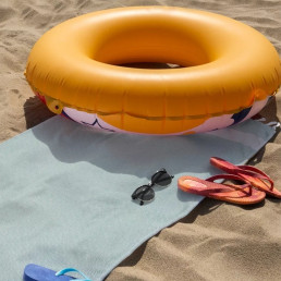 Рушник-пештемаль бавовняний для дому та відпочинку 100х180 см м'ятний LoveYouHome