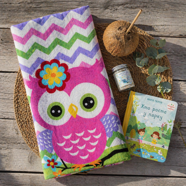 Рушник пляжний Совеня 75×150 см LoveYouHome