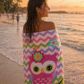 Рушник пляжний Совеня 75×150 см LoveYouHome