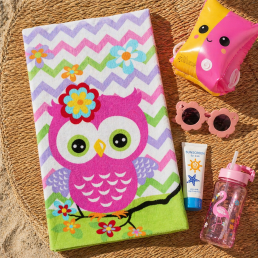 Рушник пляжний Совеня 75×150 см LoveYouHome